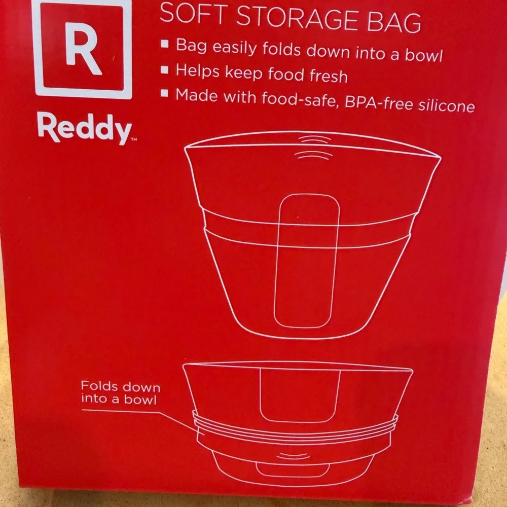 Reddy Pet Silicone Food Storage Bag/Bowl Set of 2